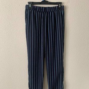 Blue Striped Dress Pants